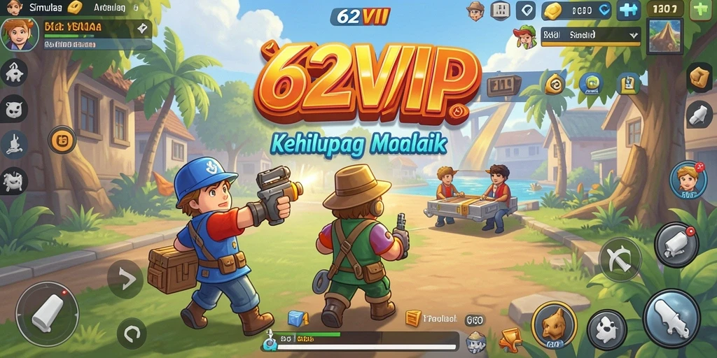 Tampilan gameplay 62VIP yang mendetail dan interaktif.