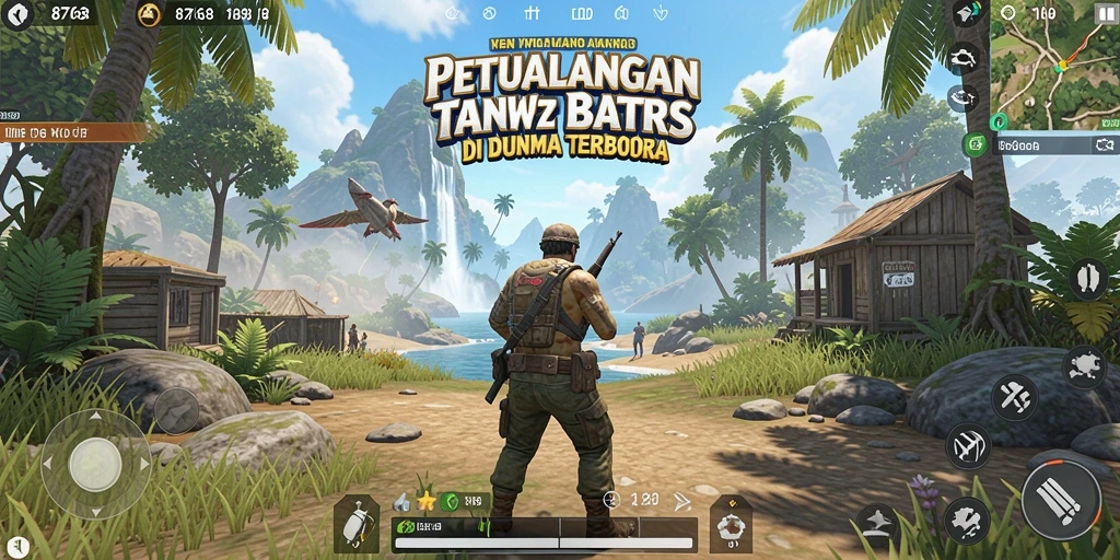Screenshot gameplay 8768 menampilkan petualangan seru di dunia terbuka.