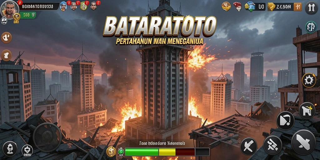 Tampilan gameplay menawan dari BATARATOTO dengan elemen Tower Defense yang seru.