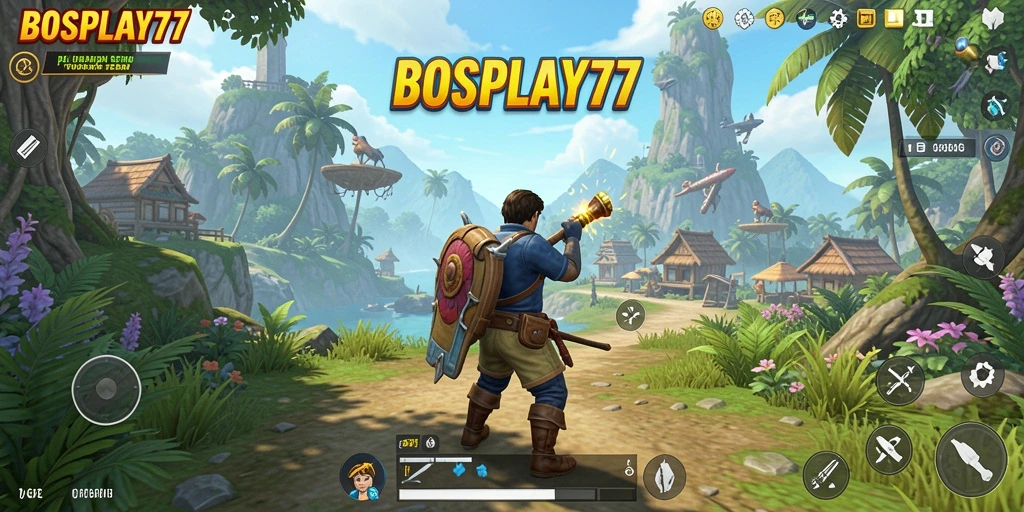 Screenshot gameplay seru dari dunia terbuka BOSPLAY77.