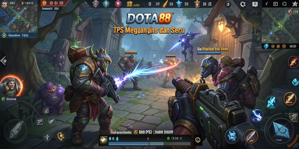 Gameplay DOTA88 yang seru dan penuh aksi dalam mode TPS.