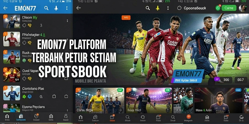 Tampilan gameplay EMON77 yang menarik dan interaktif untuk sportsbook.