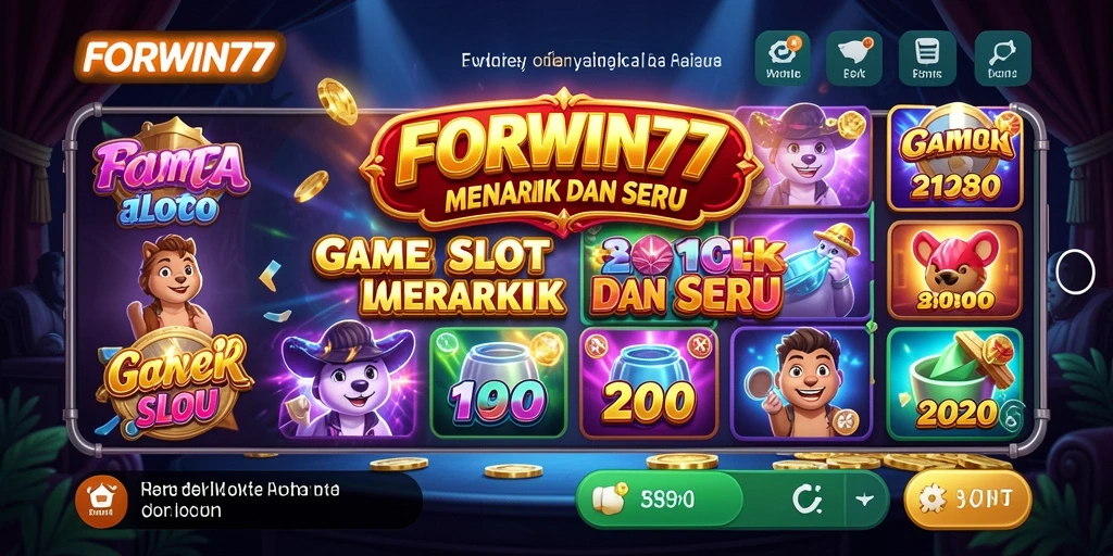 Tampilan menarik gameplay slot FORWIN77 dengan efek visual memukau.
