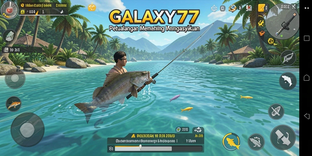 Gameplay Fishing yang seru dan menantang di GALAXY77.