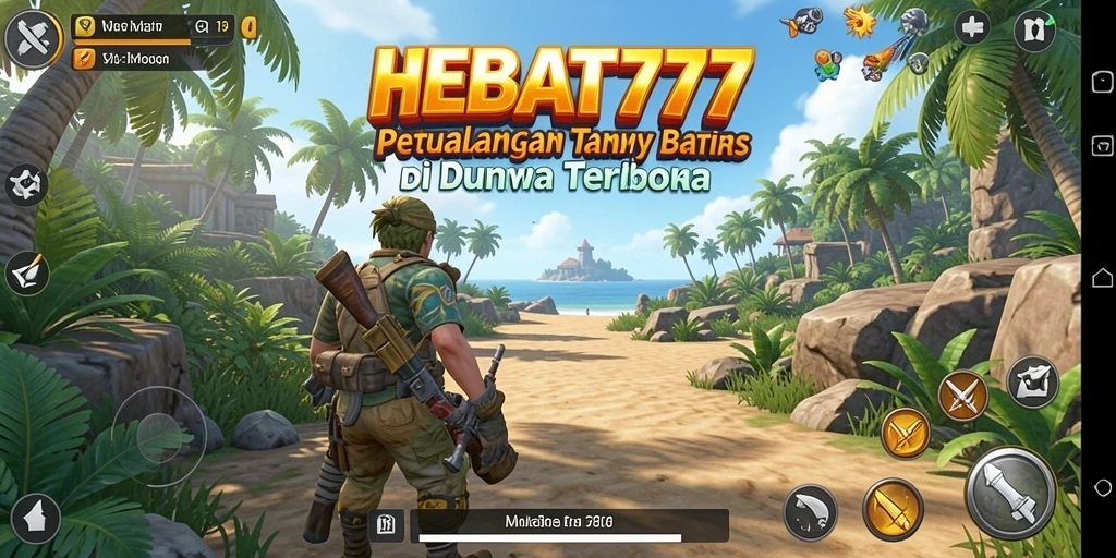 Tampilan gameplay HEBAT777 menampilkan eksplorasi dunia terbuka yang mendalam.