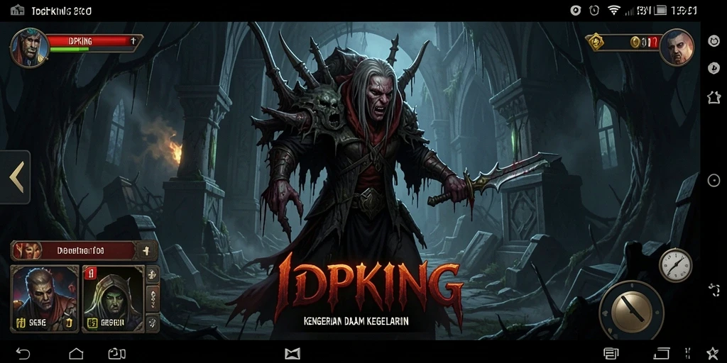 Tangkapan layar gameplay menampilkan suasana mencekam IDPKING.