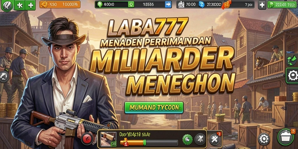 Tampilan seru gameplay LABA777 di dunia bisnis Tycoon.
