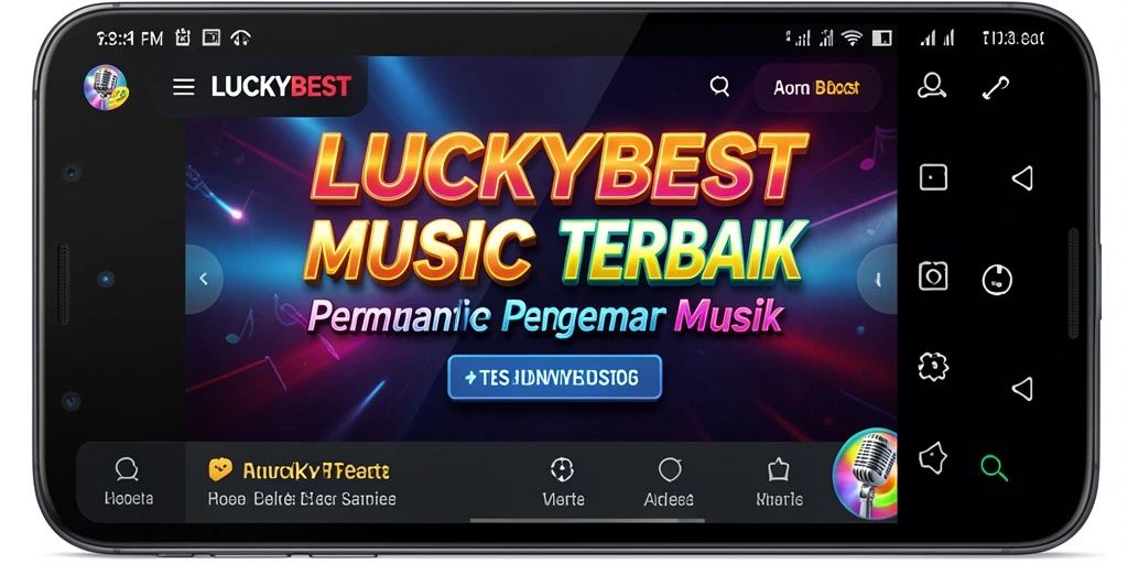 Screenshot gameplay LUCKYBEST menunjukkan pemain menikmati permainan musik yang seru.