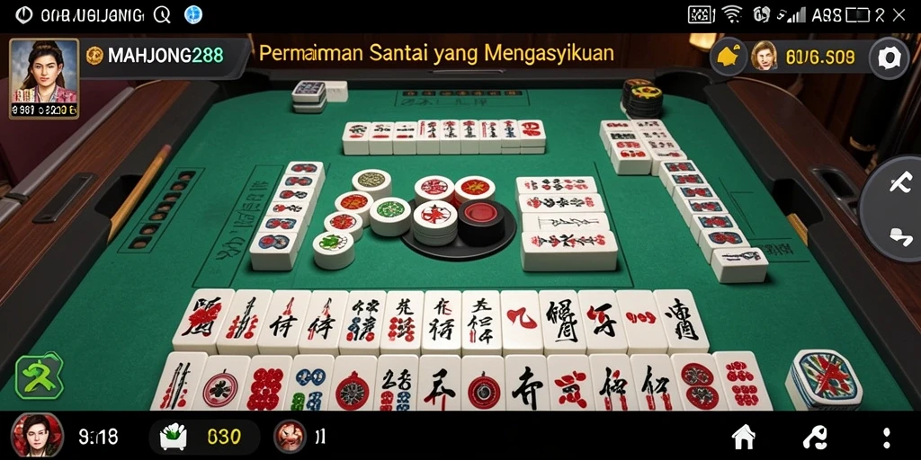 Screenshot menunjukkan gameplay mahjong yang menantang dan seru.