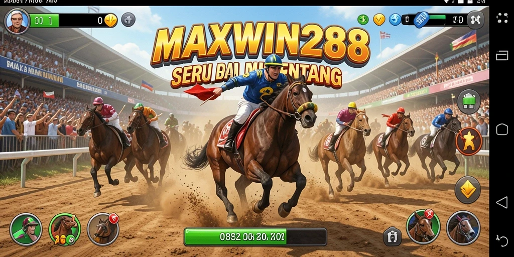 Tampilan gameplay balapan yang mendebarkan dalam MAXWIN288.