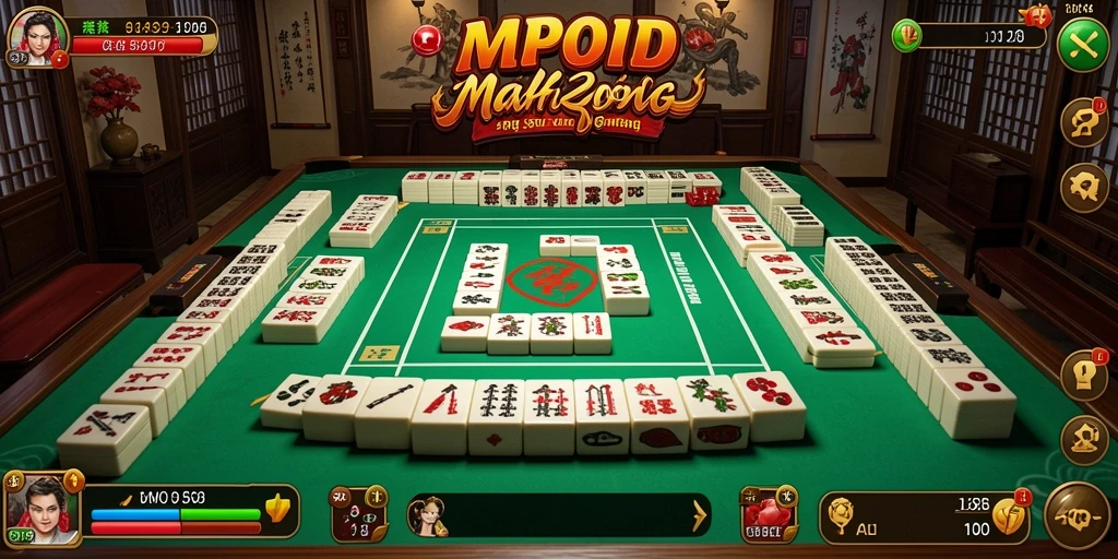 Tampilan screenshot utama MPOID menampilkan momen seru dalam permainan Mahjong.