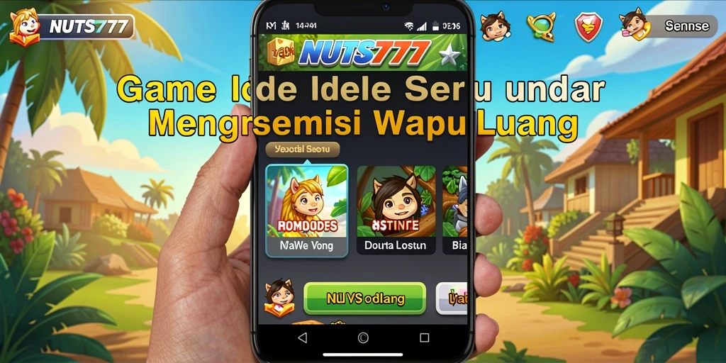 Tampilan gameplay yang menarik dan interaktif dari NUTS777.