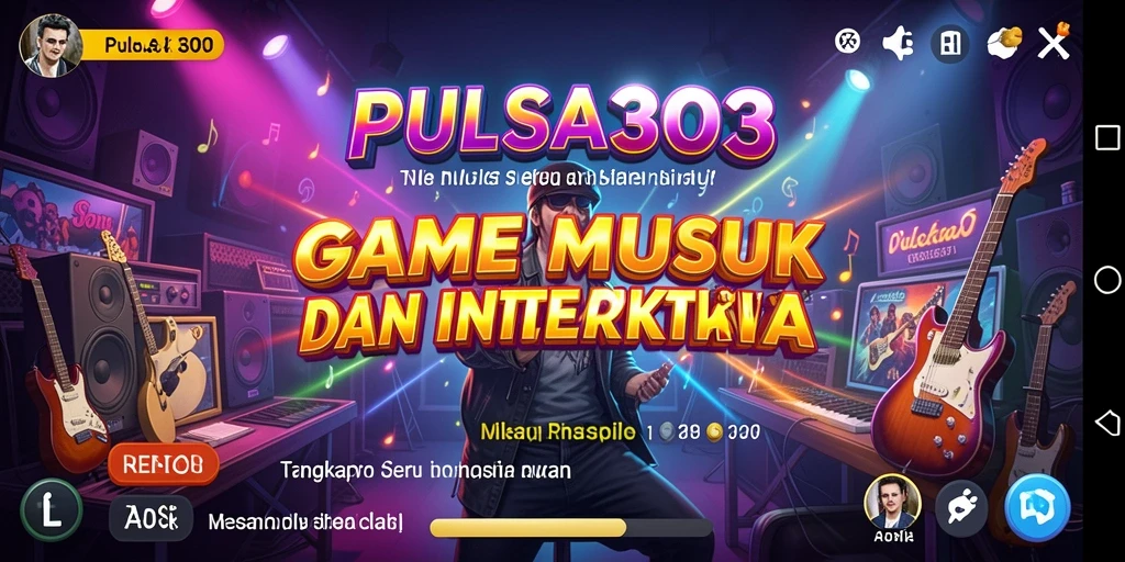 Screenshot gameplay PULSA303 menampilkan aksi seru saat bermain musik.