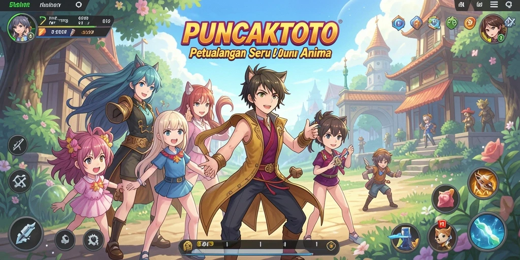 Tampilan gameplay yang dinamis dan menawan di PUNCAKTOTO.