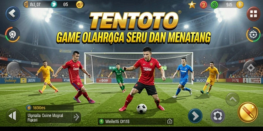 Screenshot gameplay TENTOTO dengan aksi seru olahraga.