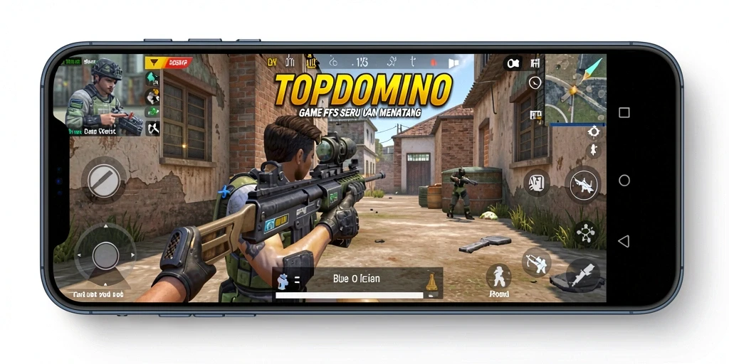 Tampilan gameplay seru dari TOPDOMINO yang penuh aksi.