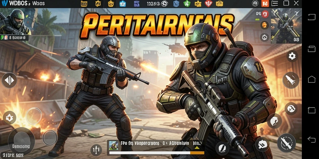 Gameplay mendebarkan dalam WDBOS dengan aksi tembak-menembak yang intens.