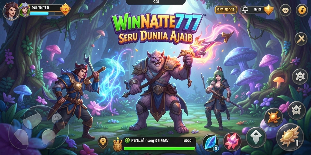 Tampilan gameplay seru dan mengasyikkan di WINRATE777.